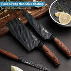 6pcs High Carbon Stainless Steel Knives Handmade Forged Cleaver Chef Butcher Kitchen Knife Wood Handle Chef Knife Cooking Tool