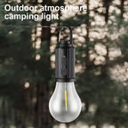 Solar Powered LED Lamp Bulbs Outdoor USB Charging Camping Light BBQ Atmosphere Night Lights Waterproof Flashlight Essentials