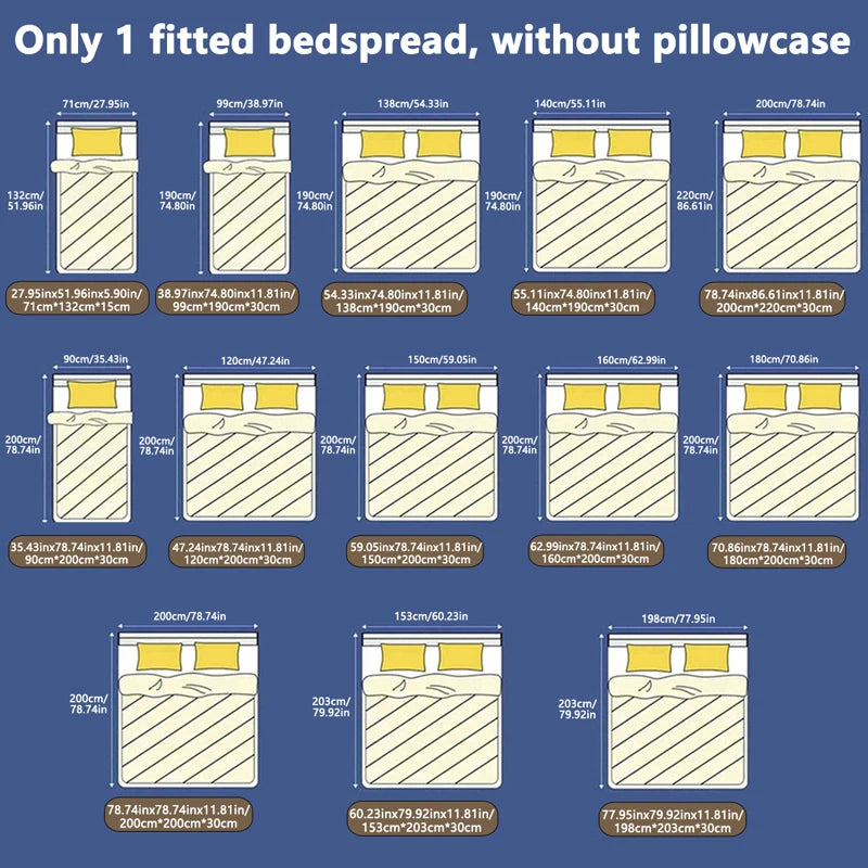 1 Simple modern Geometry printed matte Fitted Sheet, bedroom printed bed cover, bedding (excluding pillowcases)