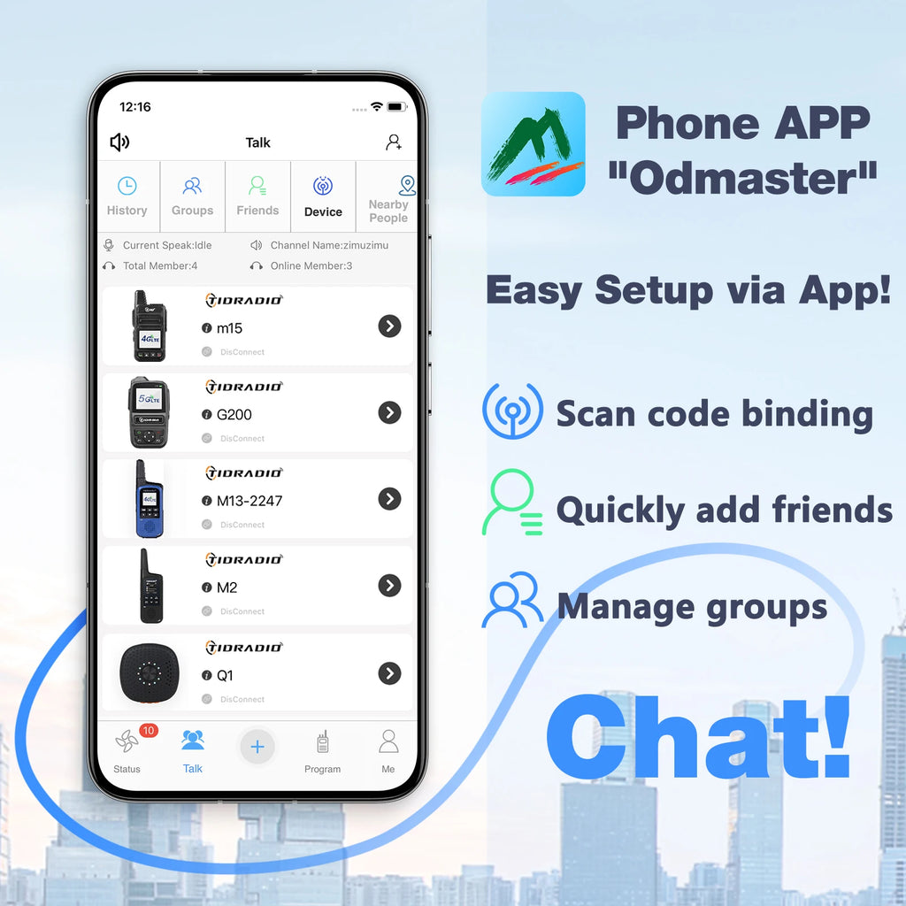 TIDRADIO TD-M15 Global signal POC Radio with 1 Year Sim Card Walkie Talkie Long Range 4G 5000 Miles for Hiking and Camping