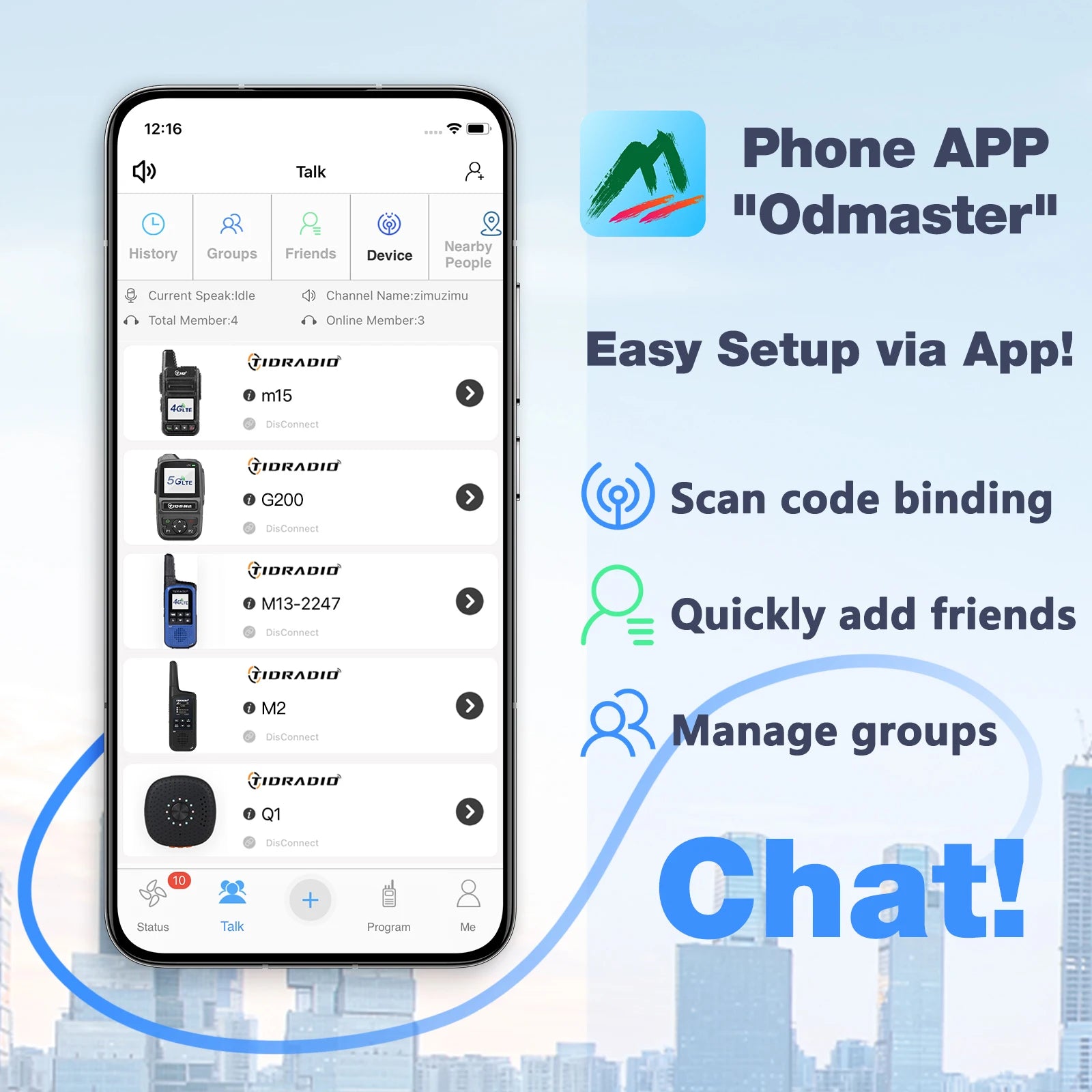 TIDRADIO TD-M15 Global signal POC Radio with 1 Year Sim Card Walkie Talkie Long Range 4G 5000 Miles for Hiking and Camping
