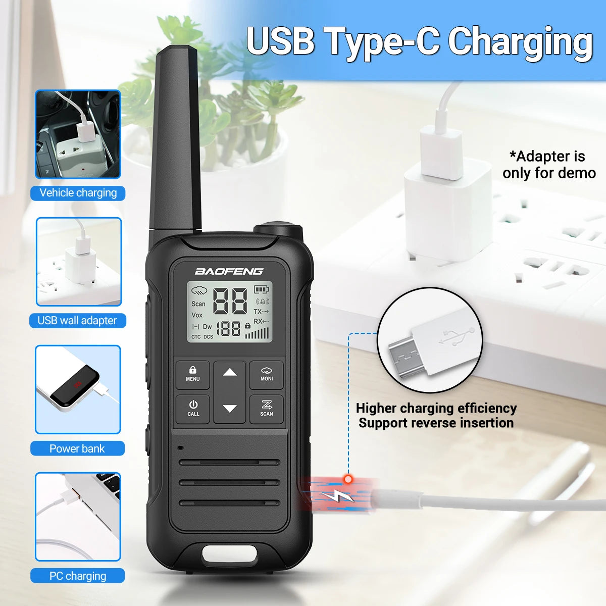 2pcs Baofeng F22 Mini Walkie Talkie PMR Communication Radio Profesional Walkie Talkies Ham Radio Transceiver For Restaurants