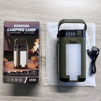 Solar Camping Light，USB/Solar Recharge Portable Lamp with 2000mAh Battery 6 Lighting Modes Outdoor Portable Hanging Tent Light