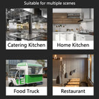 1-7 forged kitchen knife sheath, faucet-shaped handle, suitable for meat and fish