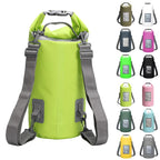 5/10/15/20/30L Waterproof Dry Bags PVC Folating Backpack For Kayaking Boating Swimming Rafting Beach Outdoor Sports Bag