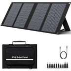 SinKeu Foldable Solar Panel 100W/60W/40W Portable Waterproof Solar Charger with USB DC Output for Power Station Solar Generator