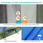 2023 Camping Hammock with Mosquito Net Pop-Up Light Portable Outdoor Parachute Hammocks Swing Sleeping Hammock Camping Stuff