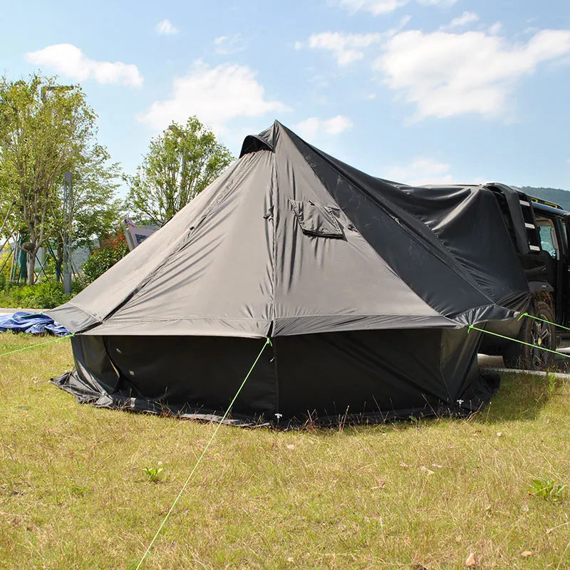 Car Rear Tent for 8 People – Ultra-Lightweight Car Rear Tent with Floor, Waterproof & Windproof, Family Camping Essential