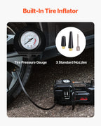 SucceBuy 5T Electric Car Jack Electric Scissor Jack 12V Tire Changer with Electric Impact Wrench & LED Light for Sedan SUV Truck