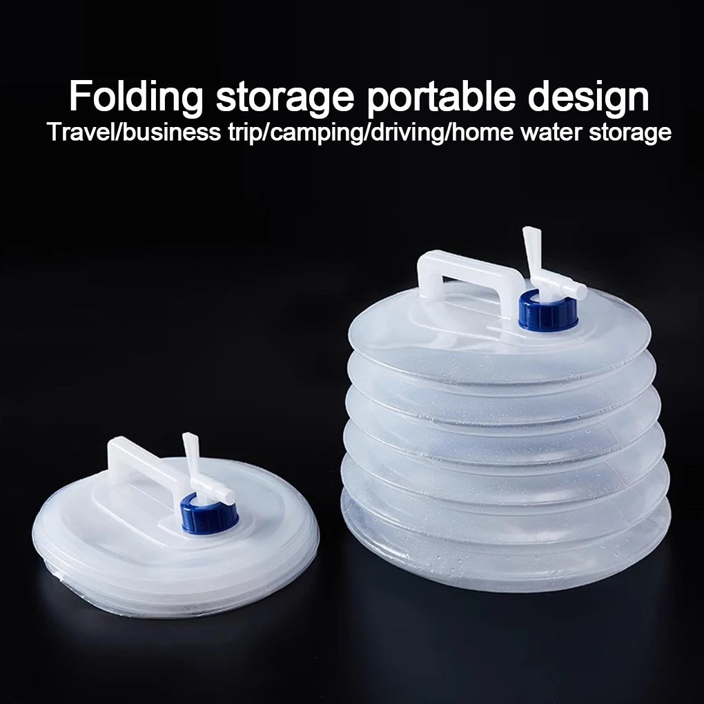 2025 New Portable 5/10L /15L Outdoor Foldable Collapsible Drinking Car Water Bag Carrier Container Outdoor Camping Hiking Picnic