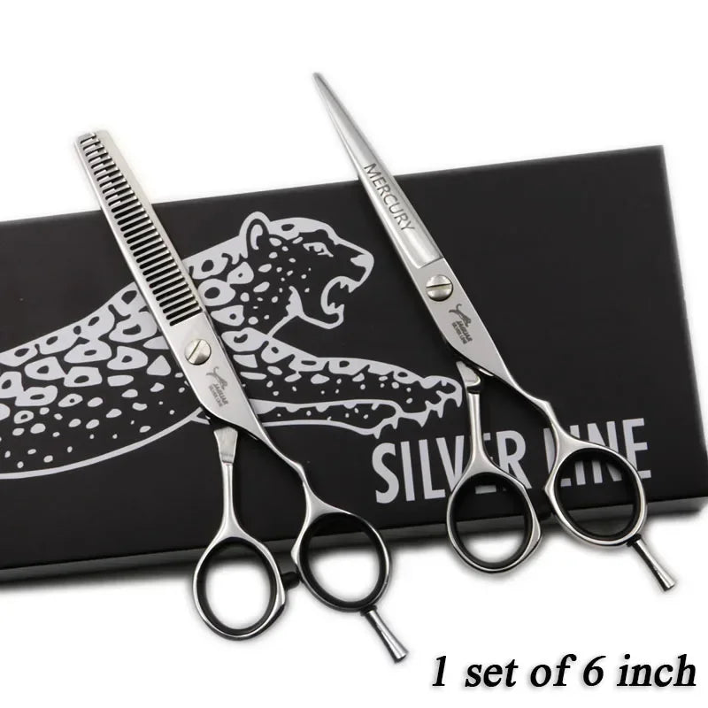 5"/5.5"/6"/6.5" Hair Scissors Professional Hairdressing Scissors Set Cutting+Thinning Barber Shears High Quality