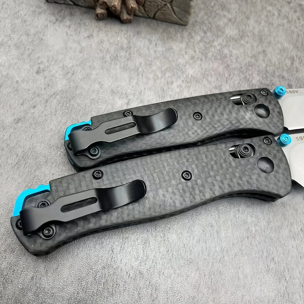 BM 535/533 Folding Knife with Shaft Lock - High Hardness S35V Blade Carbon Fiber Handle - Men Must Have Outdoor Men's Gift