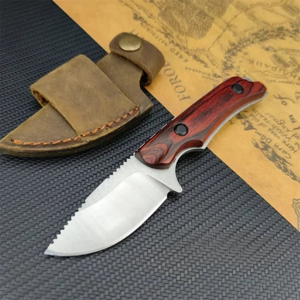Hidden Canyon Hunter 15017 High-Strength Straight Knife Outdoor Tactical Camping Hiking  EDC Practical Cutting Knife Men's Gift
