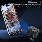 Smart Fingertip Ring Blutooth 5.3 Remote Control Mouse Wireless Mobile Selfie Mice Selfie Video Automatic Page Turner Browsing