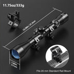 3-9X40 Hunting Deer Air Rifle Scope Wire Rangefinder Reticle Crossbow Mil Dot Reticle Riflescope Optical Sights