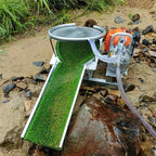 River Alluvial Gold Fines Recovery Small Gold Mining Sluice Box Portable Mini Machine with Gold Processing Mat