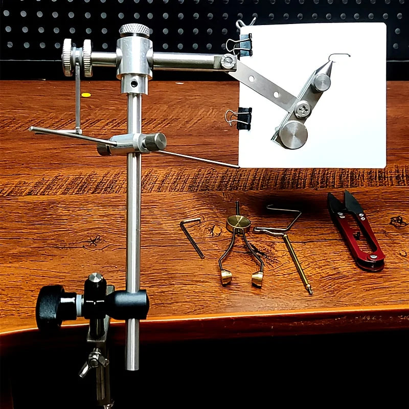 Rotating Fly Fishing Lure Tool Set Fly Fishing Lure Making Vice Suitable for Making Dry and Wet Lures for Trout and Salmon