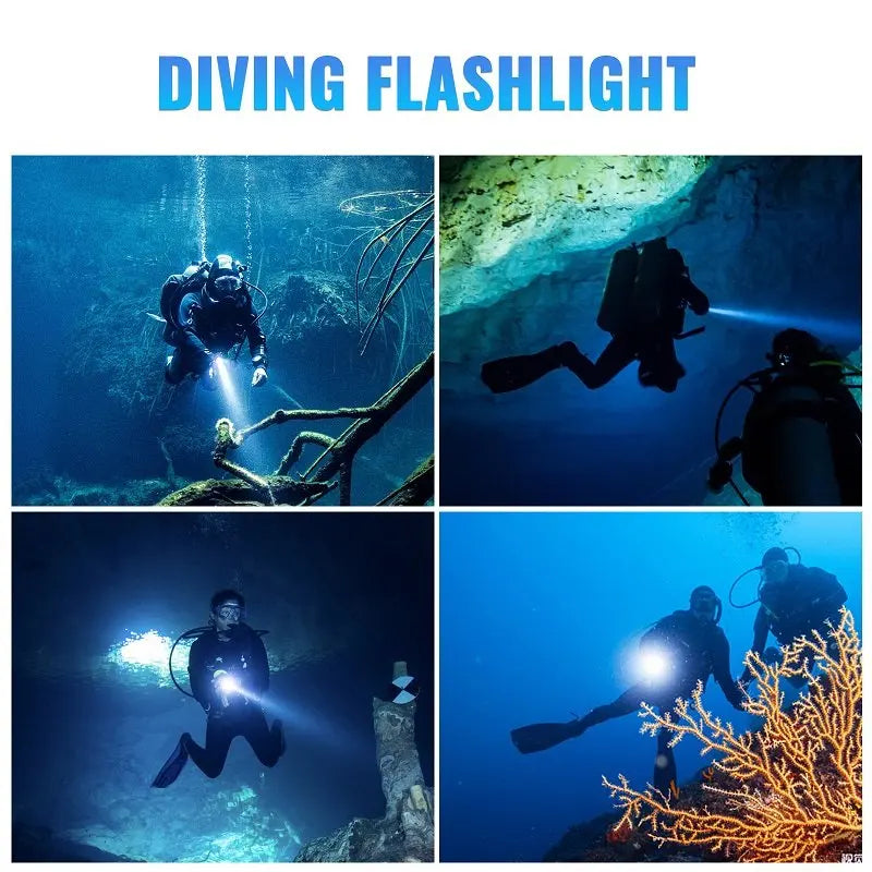 Sofirn SD05 Scuba Diving Flashlight XHP50.2 21700 Lantern 3000lm IPX8 Waterproof Magnetic Ring Orange Peel Reflector 18650 Torch