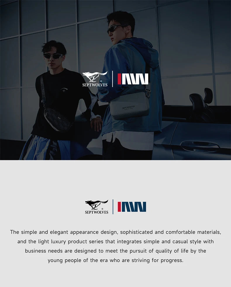 Septwolves Fashion Design Printed Leather Backpack Man Large Flip Cover Business Print Travel Laptop Bags Big Monogram Bagpack