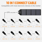 SinKeu Foldable Solar Panel 100W/60W/40W Portable Waterproof Solar Charger with USB DC Output for Power Station Solar Generator