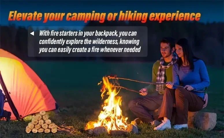 30/100pcs natural fire starter, wax wood stick, suitable for fireplace, barbecue stove, chimney oven, charcoal ignition