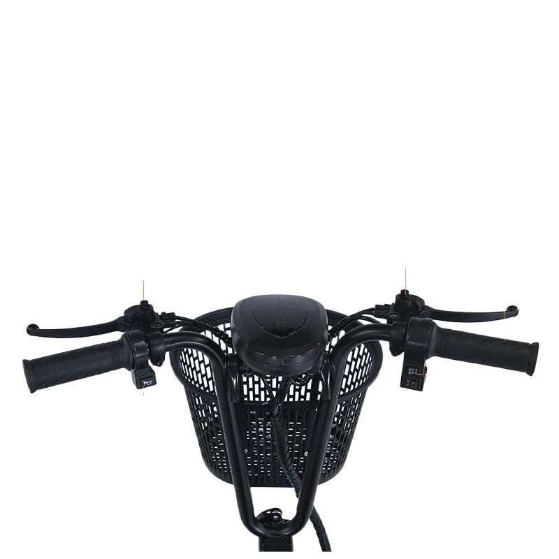 800W48V 70km folding electric tricycle small leisure vehicle for adults to ride three people portable battery car for home use