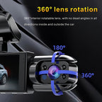 1080P WIFI Dual camera Dash Cam for cars,Front And Inside,car camera with IR Night Vision,Loop Recording,wide angle Car DVR Came