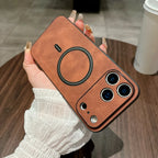 Magnetic Leather Case for iPhone 17 Pro Max 17 Air 17Pro Cover Magnet for Mag-safe Anti-knock All-round Camera Protector Shell