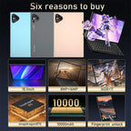 New 16 Pro Tablet 10inch Android 4K Dual SIM Snapdragon 870 Tablet PC GPS 10000mAh Global Version Tablets For Children Kids Tab