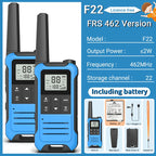 2pcs Baofeng F22 Kids Walkie Talkie Rechargeable Type-C Ham Radio Electronic Toys Birthday Gift Children