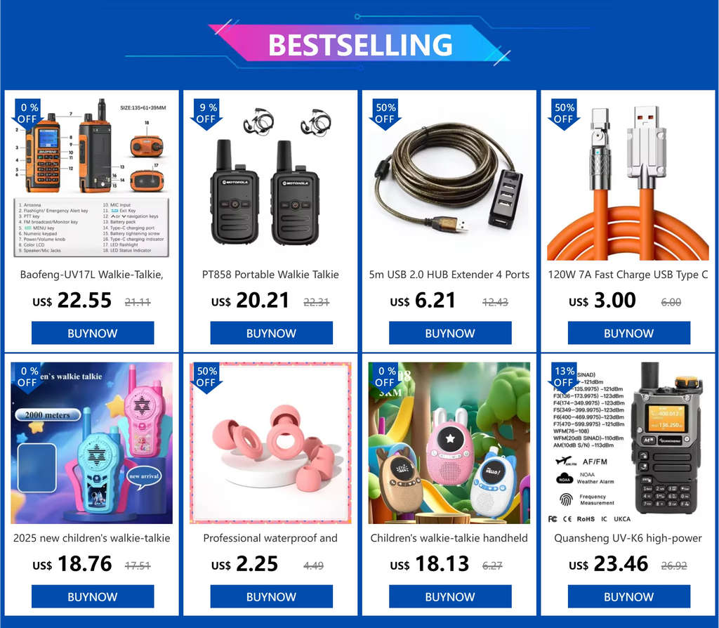 PT858 Portable Walkie Talkie Long Range 16 channels Two-Way Radio Communicator For Hiking Camping Travelling  ham radio