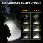 Sofirn SP31 V3.0 Tactica Flashlight with Dual Switch USB C 18650 Rechargeable Power Indicator 6000K Torch