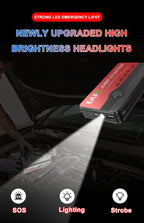 Car Jump Starter 2000A Power Bank Portable Car Battery Charger for 12V Auto Starting Device Petrol Diesel Emergency Booster