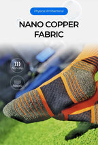 Deodorant Nano Copper Sports Socks for Men Antibacterial Basketball Climbing Sock Summer Compression MTB Cycling Bicycle Running