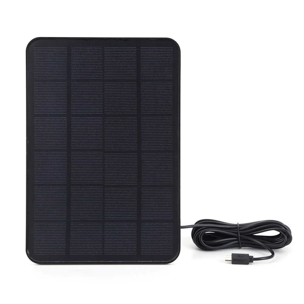 5V 20W Solar Panel Charger Voltage Regulator Monocrystalline Portable Solar Panel Micro USB/Type-C for Doorbell Courtyard Lights