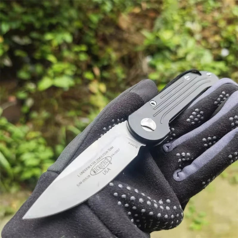 Micro Folding 135 Pocket Knife 8CR13 Blade Aluminium Alloy Handle Wilderness Camping Survial Knife EDC Tools Gift Knives for Men