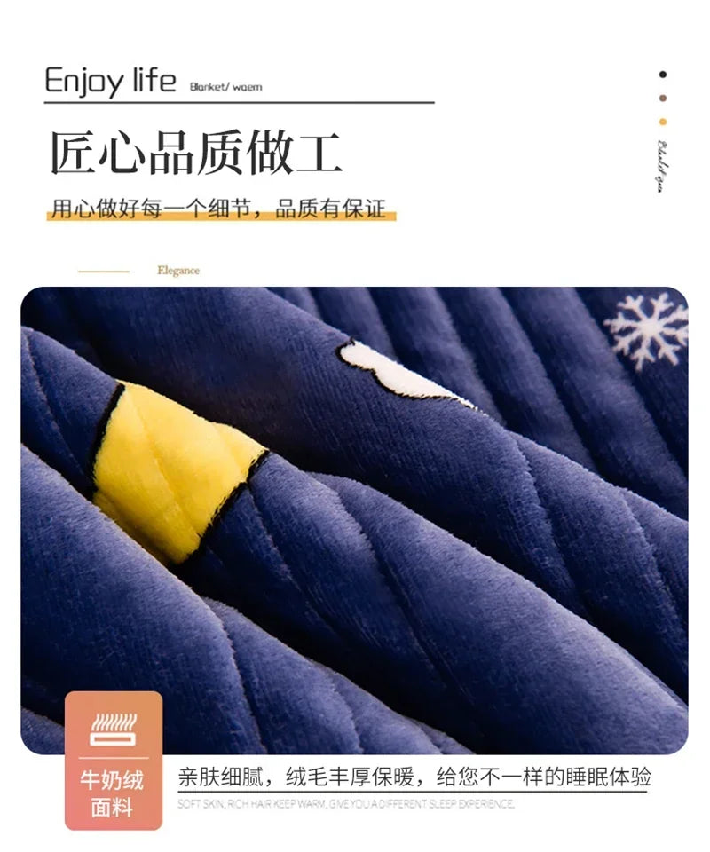 Soft Fluffy Warm Winter Blanket Thicken Lamb's Wool Autumn Warmth Blankets for Bed Milk Velvet Comfortable Sofa Blanket Throw