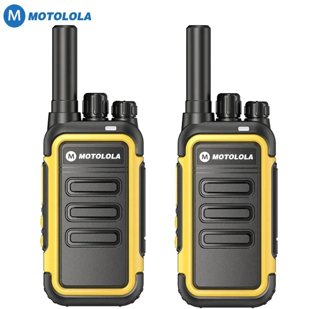 Motolola 2Pcs Mini Walkie Talkie Portable Two-Way Radio UHF Transceiver Set Walkie-talkies Radio Walkie Talkie Long Range COD