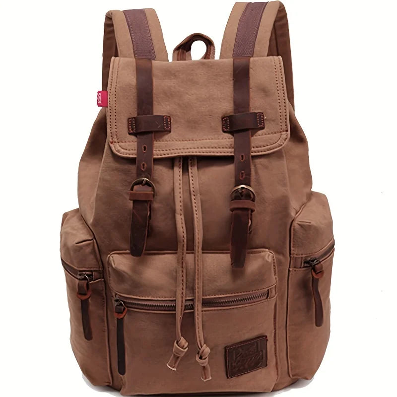 Vintage Canvas Backpack Unisex Trendy Practical Classic Canvas Durable