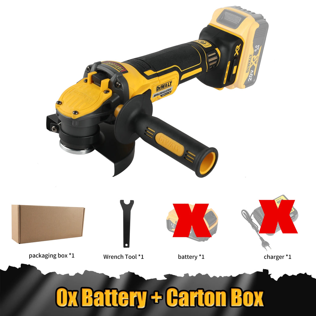 DEWALT DCG409 125mm Flat Head Angle Grinder Bare Machine Tool Cutting Machine 20v grinder  Brushless Tools