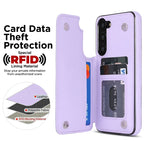 Wallet Small Fragrance Card Insert Leather Case For Samsung Galaxy A71 A56 A55 A54 A53 A52 A51 A36 A35 A26 A17 A16 A15 A14 A13