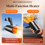 Eary 12V 24V 360°Rotate Car Heater 150W Windshield Defogger Defroster for Winter 2 in 1 Fast Heating & Cooling Fan for Car Sedan