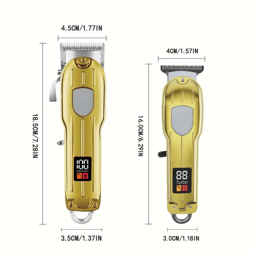 Hair Clippers for Men Professional, Barber Clippers and Trimmers Set, Cordless Hair Clippers for Hair Cutting Kit