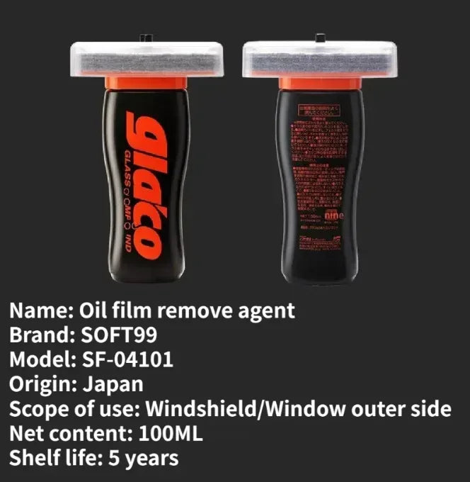 100ml Soft99 Car Windshield Oil Film Removal Rain Repellent JDM Ultra Glaco Car Glass Antirain Coating Anti-rain for Car Glass