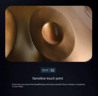 Handpan Drum in D Minor Kurd 9 10 12 Notes 440Hz 22 Inches Steel Hand Drum with Edge Woven Rattan for Professional Performance