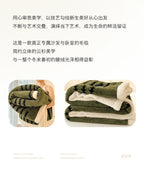 Super Thick and Warm Flannel Blanket Super Soft Fluffy Queen Size Bed Blanket Cozy Skin-friendly Multifunctional Nap Blanket