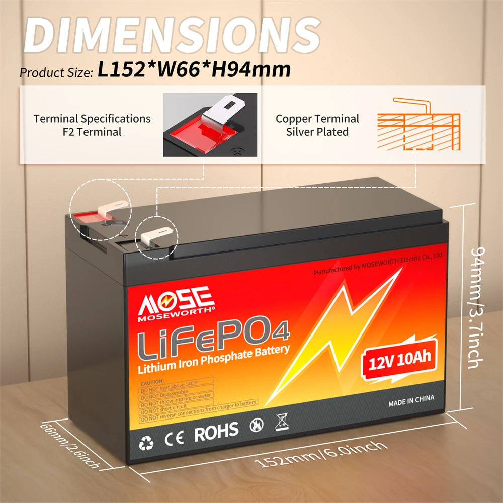 6Ah 10Ah 12Ah 20Ah 30Ah 12V 100Ah LiFePO4 Battery Pack BMS 200Ah 300Ah Lithium Iron Phosphate Rechargeable Battery