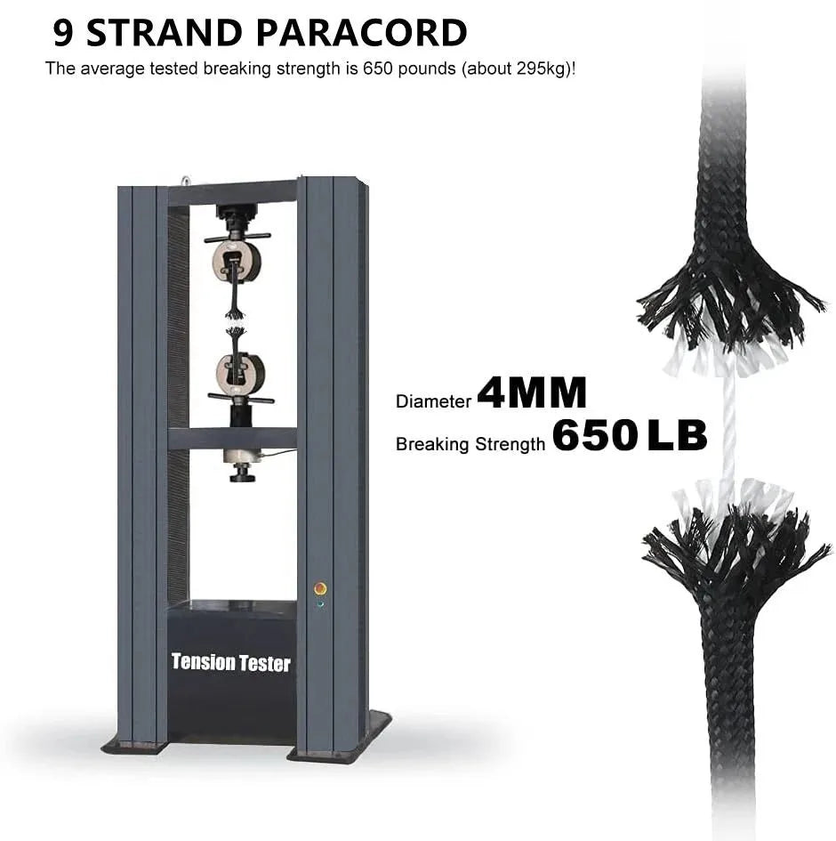 30m 4mm Thick Braided Paracord For Camping And Hiking, Handmade DIY Rope