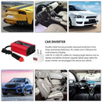 500W Car Adapter With Dual USB Output Portable Vehicle Power Converter DC 12V to 110V 220V Automatic Transformer Acessory