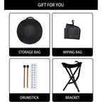 Handpan Drum 9/10/12 Notes D Minor 22 Inch Tambor Yoga Meditation Instrument Steel Tongue Drum Beginner Gift Music Drum Kurd